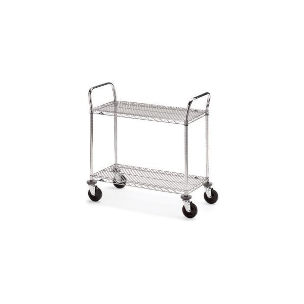 Metro Metro Wire Cart w/2 Shelves, 800 lb. Capacity, 36"L x 18"W x 39-1/2"H 5450100 - main